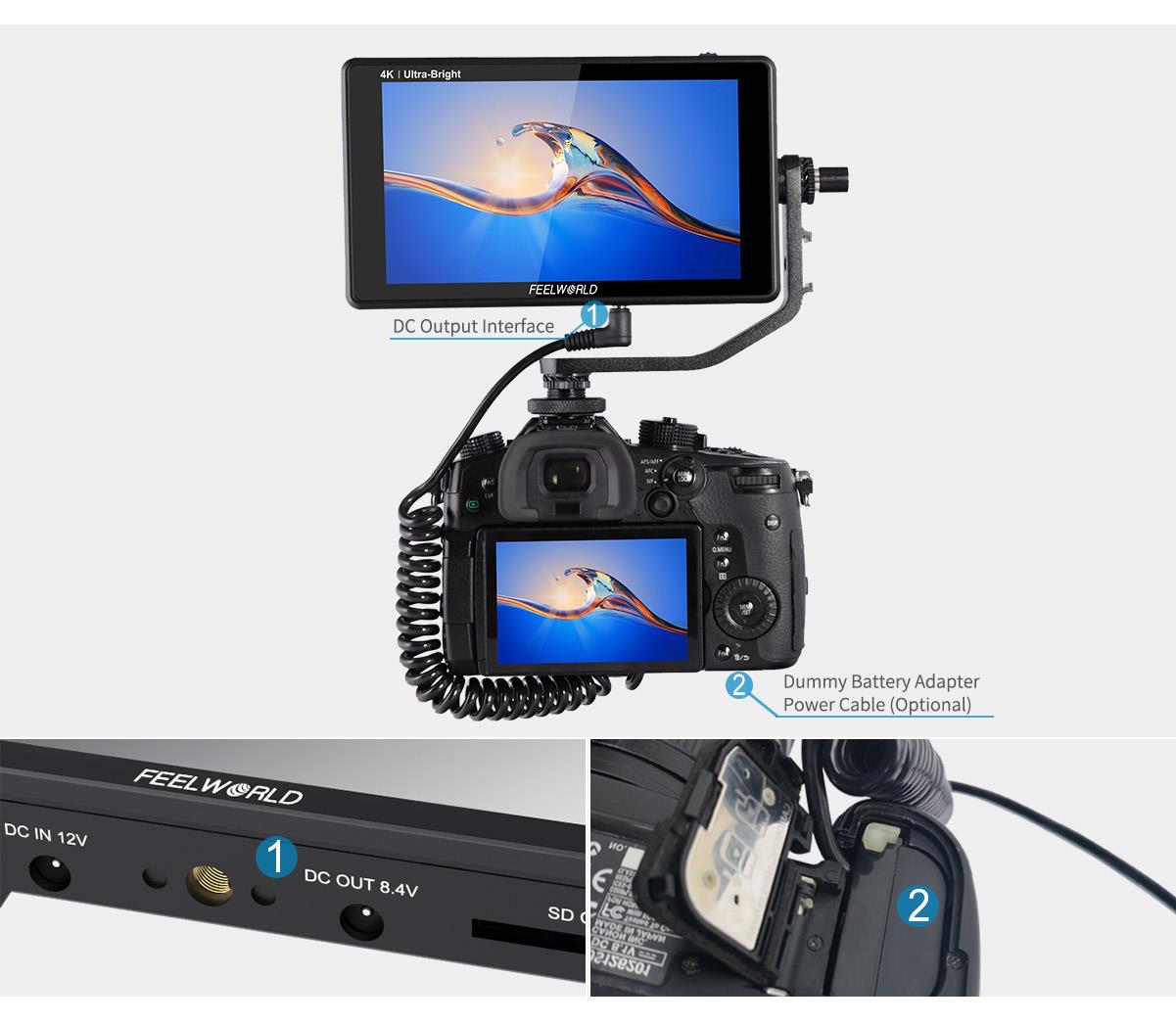 Monitor podglądowy Feelworld LUT5 | HDR 3DLUT 3000nit