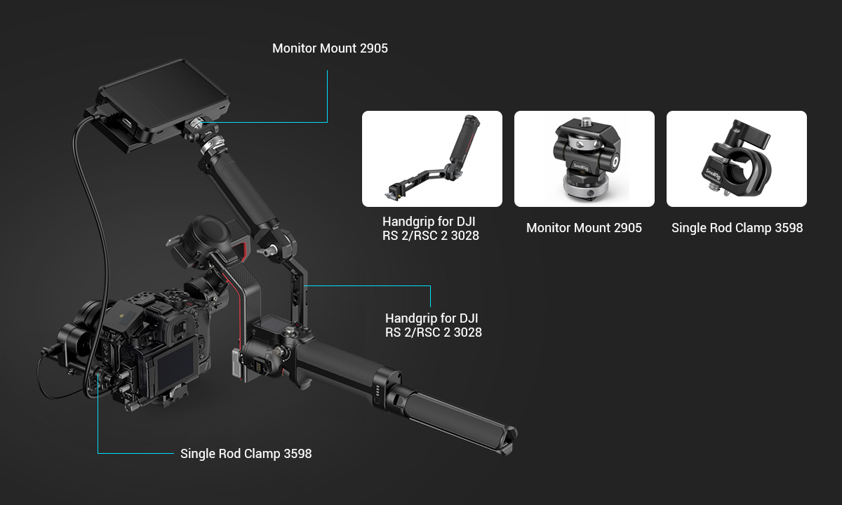 Klatka SmallRig 3441 “Black Mamba” do Panasonic Lumix GH6 - Professional Kit
