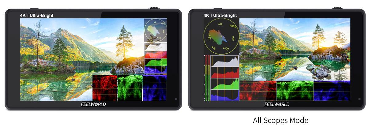 Monitor podglądowy Feelworld LUT5 | HDR 3DLUT 3000nit
