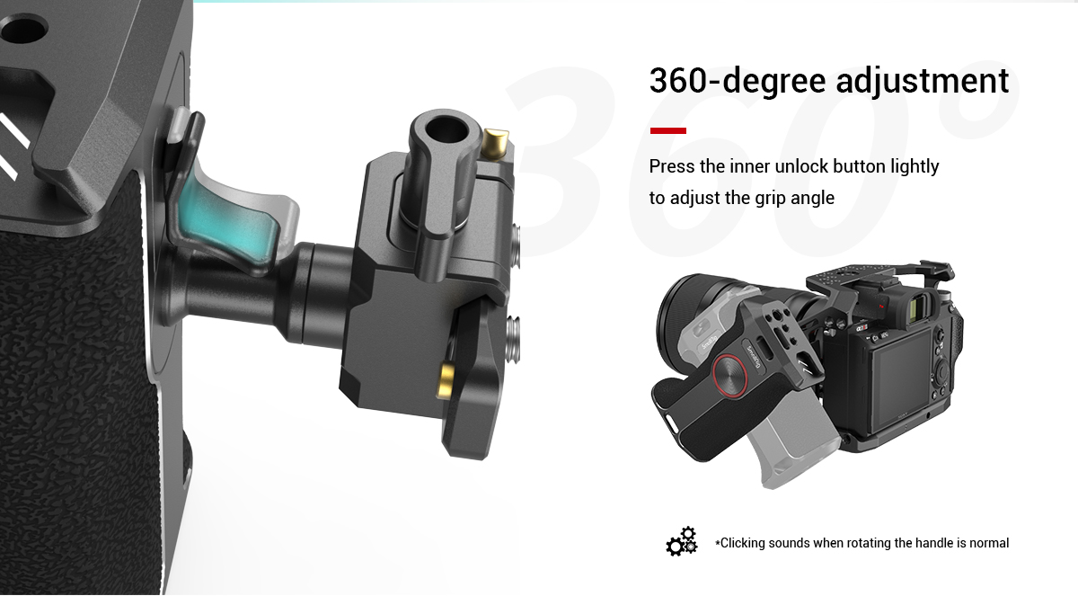 SmallRig 3260 Rotating NATO Handle (Left Side) - regulowany uchwyt boczny