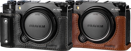SmallRig 4880 Camera Leather Half Case Kit for FUJIFILM XM5 Brown
