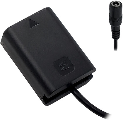 Tilta DB-SYA-DCF21 Sony NP-FW50 Dummy Battery to 5.5/2.1mm DC Female Cable