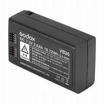 Akumulator GODOX VB-26B do lamp Quadralite Stroboss V1, 60EVO II,  Godox V1,Godox V860III oraz V1 PRO(wymagana ładowarka)