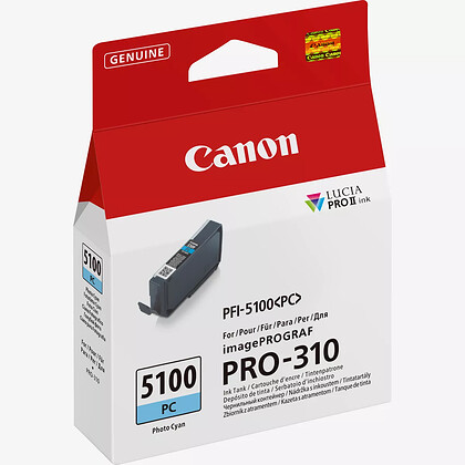 Tusz Canon PFI-5100PC Photo Cyan (6956C001) do PRO-310