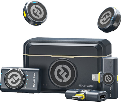 Zestaw bezprzewodowy Hollyland Lark M2 Combo - Wireless Lavalier Microphone (Duo,ShineCharcoal)