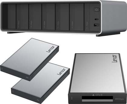 Lexar Professional Workflow Pro with Thunderbolt4 uplink z czytnikiem kart CFexpress Type B i dyskiem SSD 2x2 TB (LPWF800/740/2x502T-2TB)