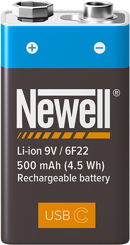 Akumulator Newell 9V USB-C 500 mAh