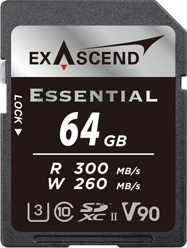 Karta pamięci Exascend SDXC 64GB Essential V90 (300/260 MB/s) (EX64GSDU2-S)