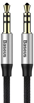 kabel stereo mini jack - mini jack 3,5mm Baseus Yiven 0,5m (czarno-srebrny)