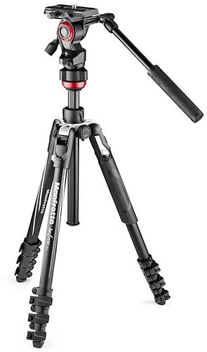 Statyw wideo Manfrotto BeFree Live Lever + Manfrotto głowica MVH400AH/MVKBFRL-LIVE