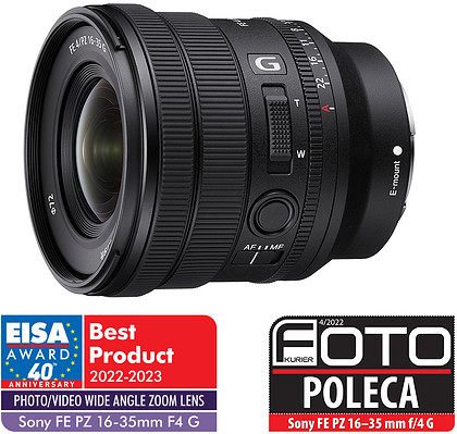 Obiektyw Sony FE PZ 16-35mm f/4 G Lens SELP1635G + Studencki CASHBACK 650zł + Dodatkowy 1 rok gwarancji w My Sony - Oferta dla uczestników dni z SONY