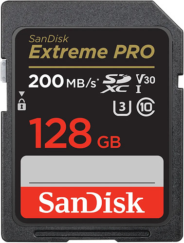 Karta pamięci SanDisk SDXC Extreme PRO 128GB (200MB/s) V30 UHS-I U3/SDSDXXD-128G-GN4IN