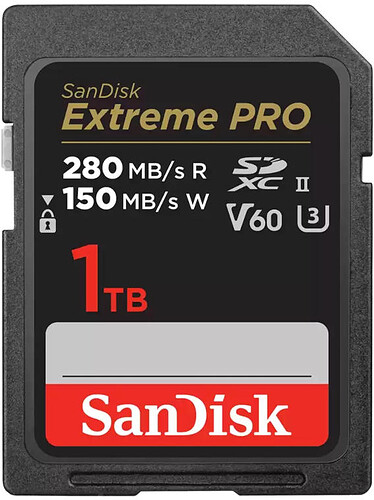 Karta pamięci SanDisk SDXC Extreme PRO 1TB (280MB/s) V60 UHS-II U3/SDSDXEP-1T00-GN4IN