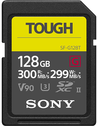 Karta pamięci Sony SDXC 128GB TOUGH 300/299 MB/s SF-G (SF-G128T) (SFG1TG) + Studencki CASHBACK 130zł