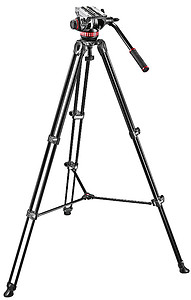 Statyw wideo Manfrotto Twin Telescopic 502AM + głowica video PRO 502A + futerał/MVK502AM-1