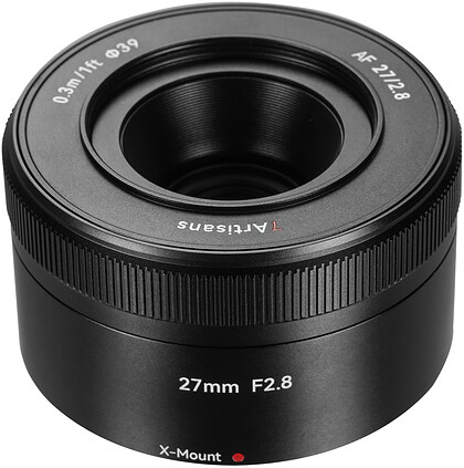 Obiektyw 7Artisans 27mm F2.8 AF - Fujifilm X