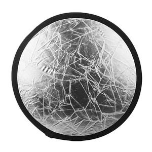 Quadralite blenda składana 2w1 biało-srebrna 60 cm