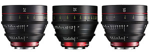 Zestaw obiektywów Canon Cine Prime EF CN-E 24/35/50mm