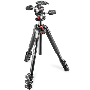 Statyw Manfrotto MT190XPRO4 + głowica trzykierunkowa MHXPRO-3W (MK190XPRO4-3W)