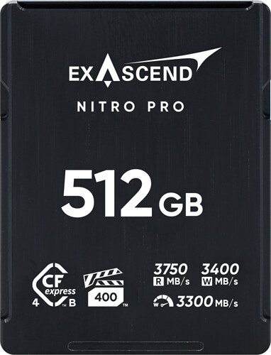 Karta pamięci Exascend CFexpress 512GB Type B Nitro PRO (3750/3400) (EXPC4NB512GB)