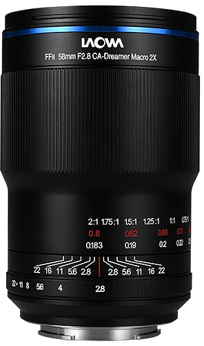 Obiektyw Laowa 58mm f/2,8 Ultra Makro 2x APO - Canon RF