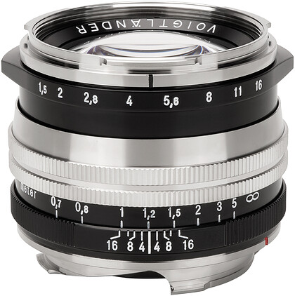 Obiektyw Voigtlander Nokton II 50 mm f/1,5 do Leica M - MC, niklowy