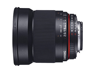 Obiektyw Samyang 16mm f/2,0 ED AS UMC CS (Canon M)