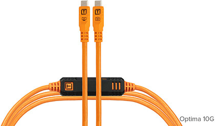 Przewód TetherPro Optima 10Gbps - USB-C - USB-C 4,6m - pomarańczowy