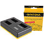 Ładowarka potrójna Patona LCD USB Charger do akumulatorów Canon LP-E6